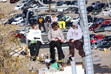 Ryan Paul hanging with team riders Trever Haas and Cory Cronk.