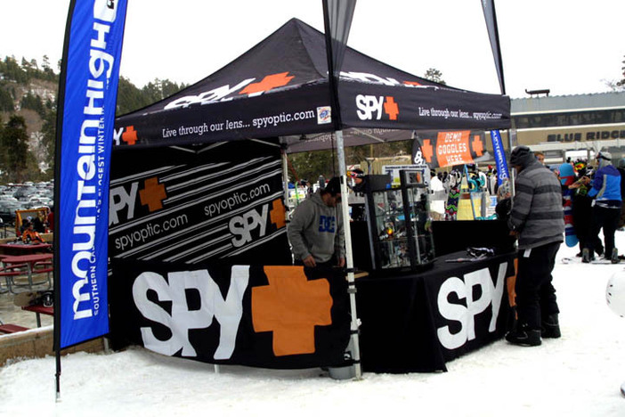 Spy was offering up some sweet goggles to demo!