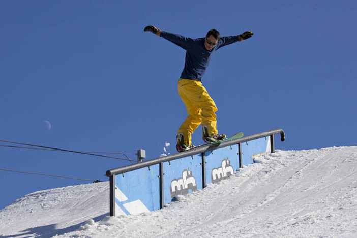 Roger Yu stoked to be Mountain Highs last Daily Photo of 2011!  Photo courtesy of Dave Weems.