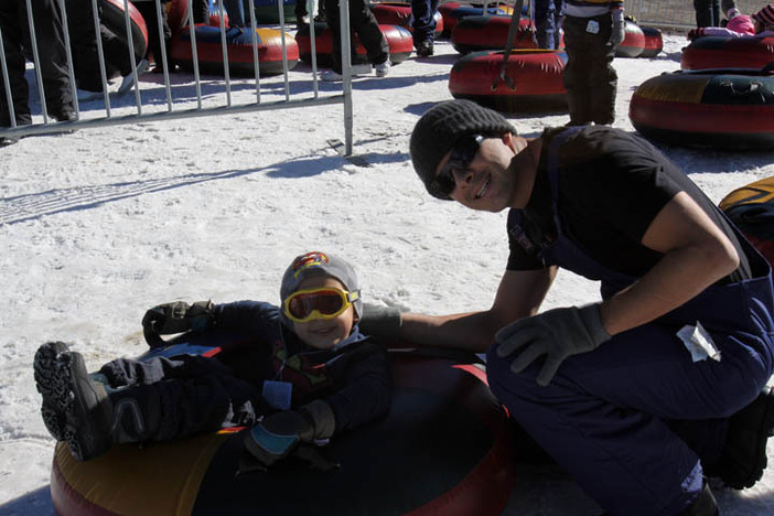 Family fun time at our North tubing park.