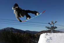 Steezy air out of the Wedge Quarterpipe.