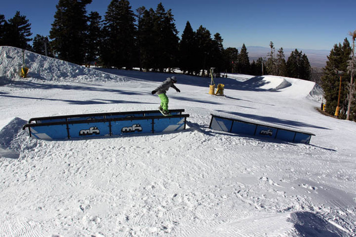 Nick Sibayan with a boardslide at his photo shoot for Freestyle Watches yesterday!