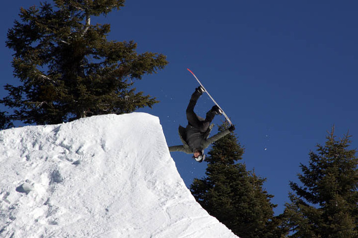 Getting that handplant down perfectly on the Quarter Pipe!