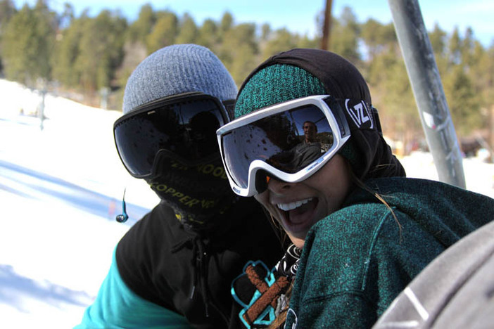 Nick and Whitney enjoying an awesome day at Mountain High!