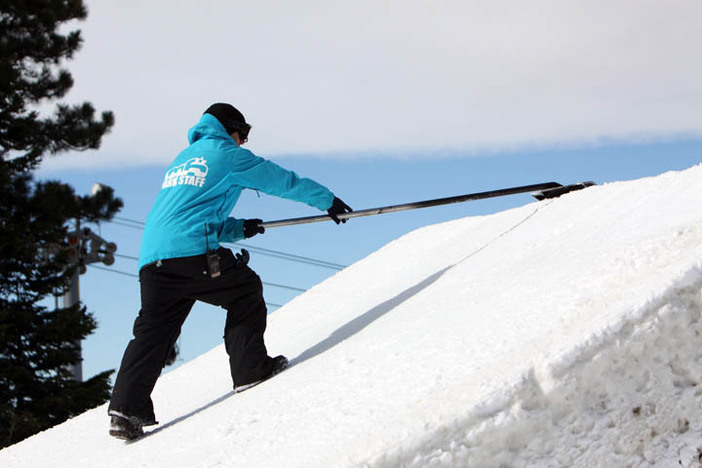 Making sure the jumps are tuned to perfection.