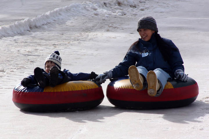 North Pole Tubing Park, open every Saturday, Sunday, and holidays.