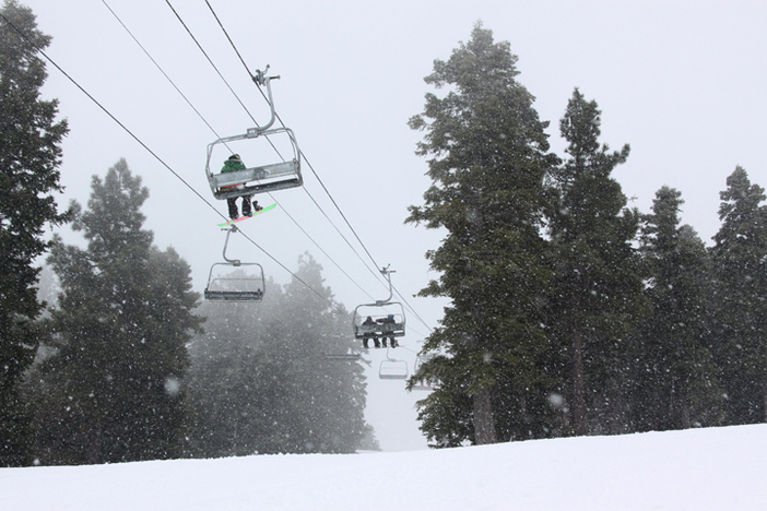 Snow flurries make for a great day.