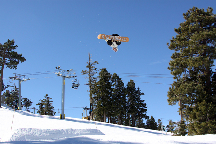 Cory Whetstone sending it over the first jump on the Wedge.