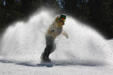 Big powder spray.