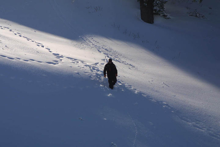 Snowmakers testing out the new surface conditions.