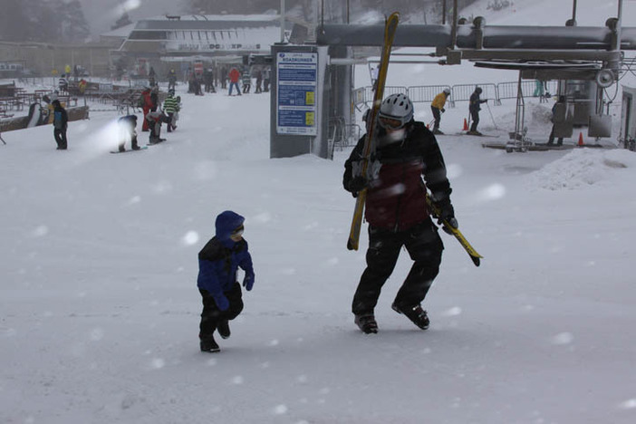 Fresh snow is falling.  Time to hit the slopes.