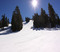 Bright blue skies over Headwall and Freefall.