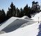 Freshly built jumps on the Wedge.