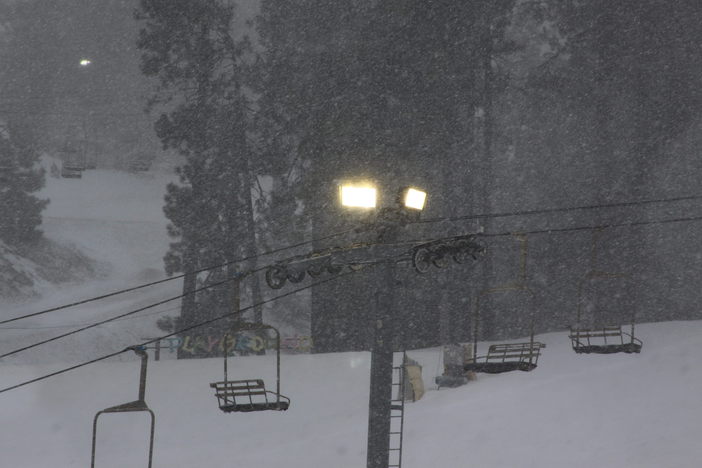 Happy St. Patrick's!  Snow has arrived.