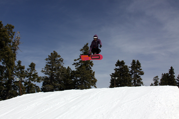 Airing off the Chisolm jumps.