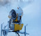 One of our all new snow guns spreading the white stuff.