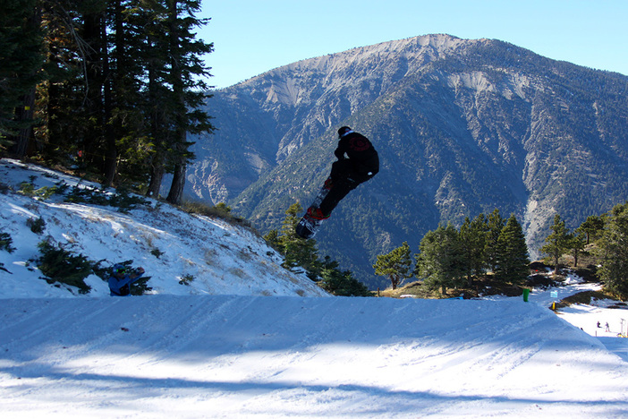 Frontside 360 Crail Grab Off The Jump On Upper Chisolm.