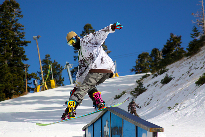 Schroder getting it on the A-Frame Rail