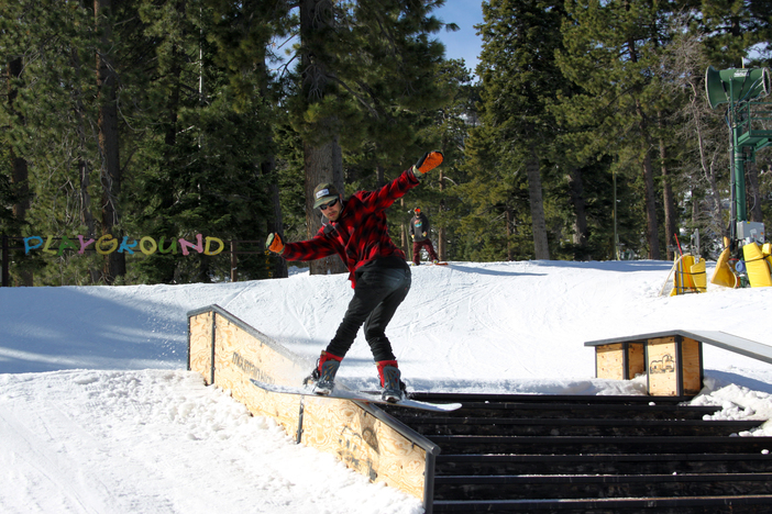 Nick Guin with a Front Board on the Active Stairset.