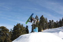 Backside 360 hand drag on the fire hydrant.