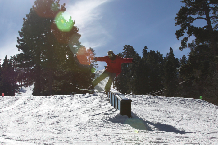 Nose press on the down ledge.