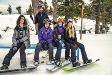 20181210_Top mountain at sunset_Group at bench_sitting