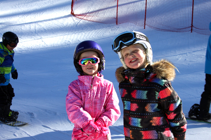 All smiles for the new snow.