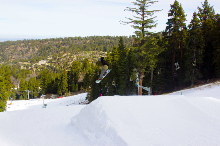 Boosting on Lower Chisolm's  35 footer.