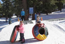 Experience tubing glee at the North Pole Tubing Park, open weekends and holidays.