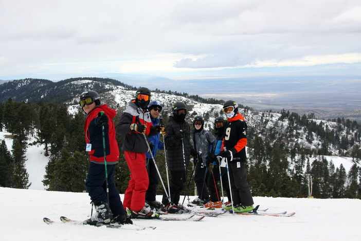 Group #10 of The Blue Angels Youth Ski and Snowboard program.