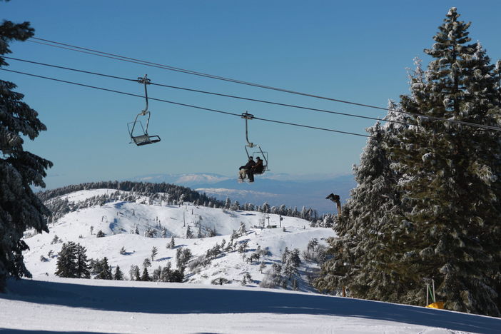 Chair lift rides with the boys.