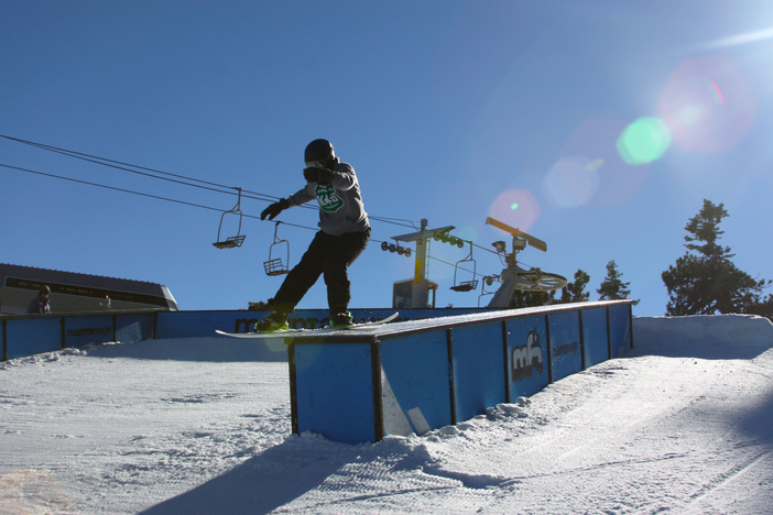 Board slide on Upper Chisolm.