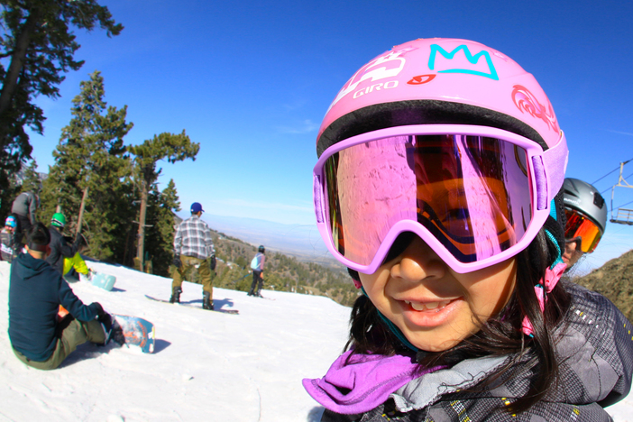 Fall in love with skiing or snowboarding at a young age.