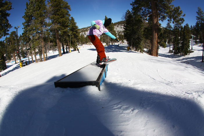 Nose Press to back blunt on the tiered boxes on Creekside.