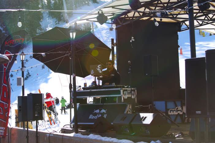 DJ Jeremiah Red keeping the beats going on the West Sundeck.