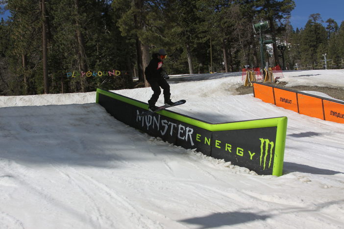 Monster and ThirtyTwo features set up in the playground.