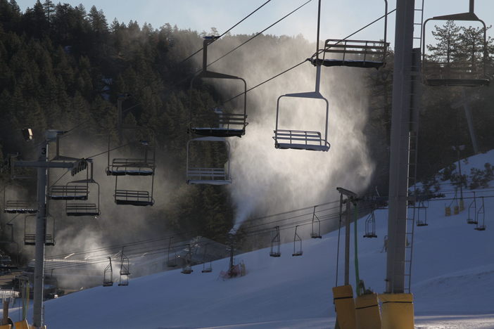 Several feet of snowmade over 8 great nights of snowmaking.