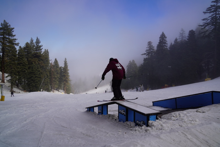 Ski slide on the Active stair set