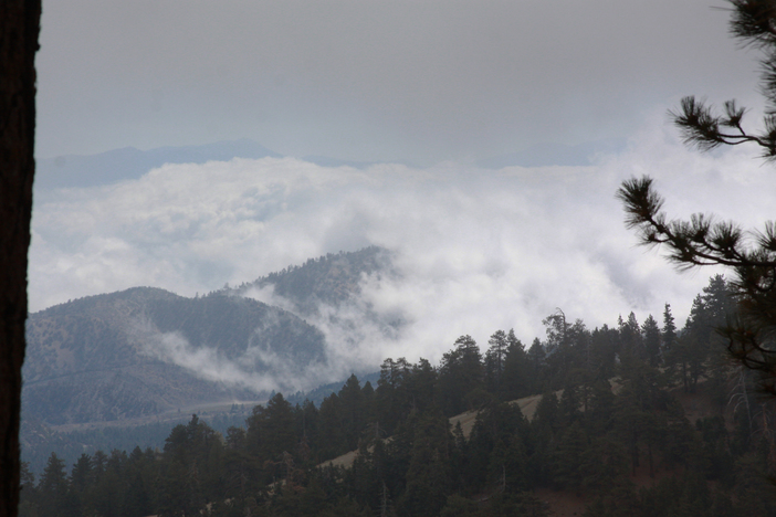 Circle Mountain looks beautiful in all the clouds.