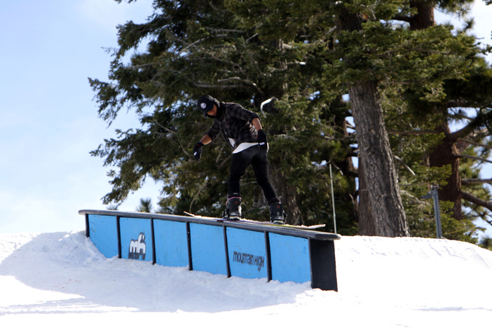 Frontside Boardslide at the top of Chisolm.