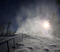 Snowmaking at the top of Upper Chisholm.