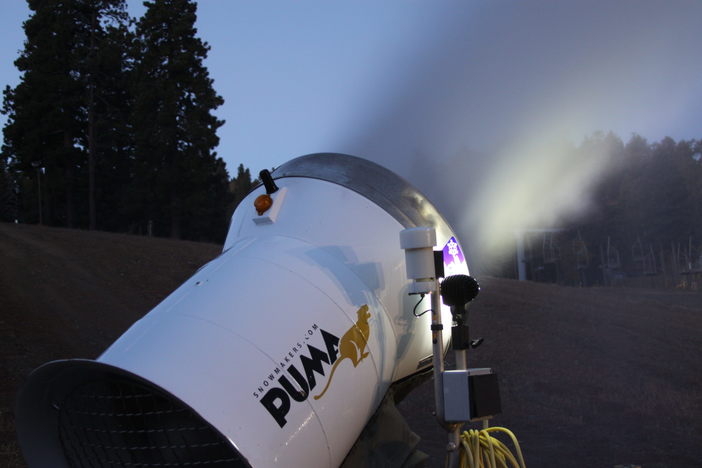 This snowmaking test brought to you by Puma