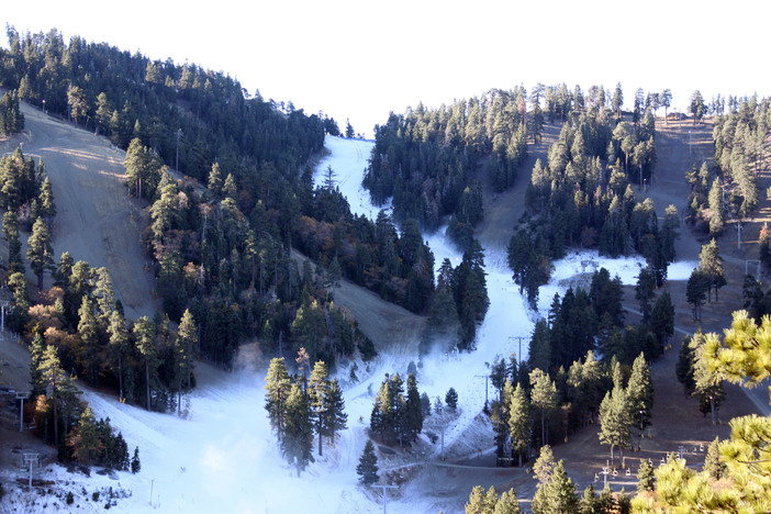 Top to Bottom snowmaking is happening.